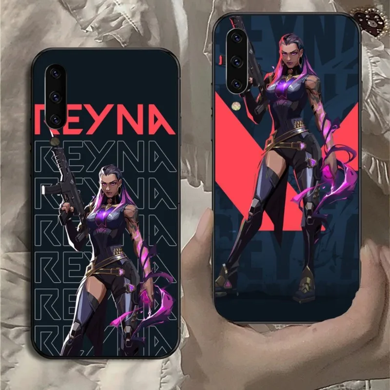 Чехол Valorant Reyna для телефона для геймеров Samsung Note 9 10 20 Plus Pro Ultra J6 J5 J7 J8, черный мягкий чехол для телефона