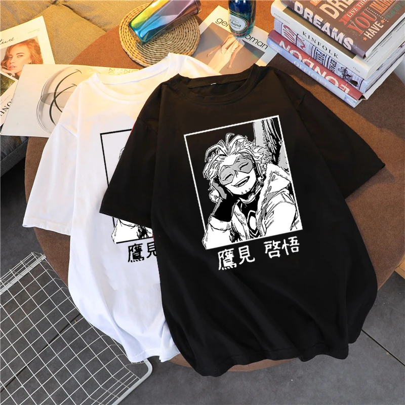 Топы унисекс в стиле аниме женская футболка оверсайз Моя геройская Академия