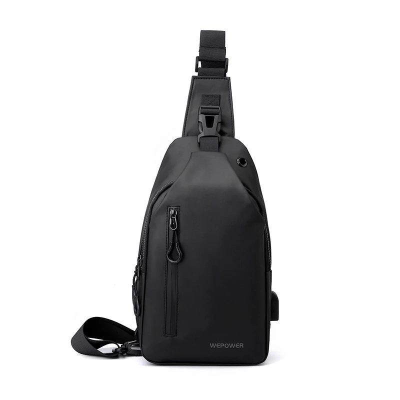 New Men's Chest Bag Casual Large Capacity One Shoulder Crossbody Bag Korean Locomotive Bag Water Proof Trendy Backpack