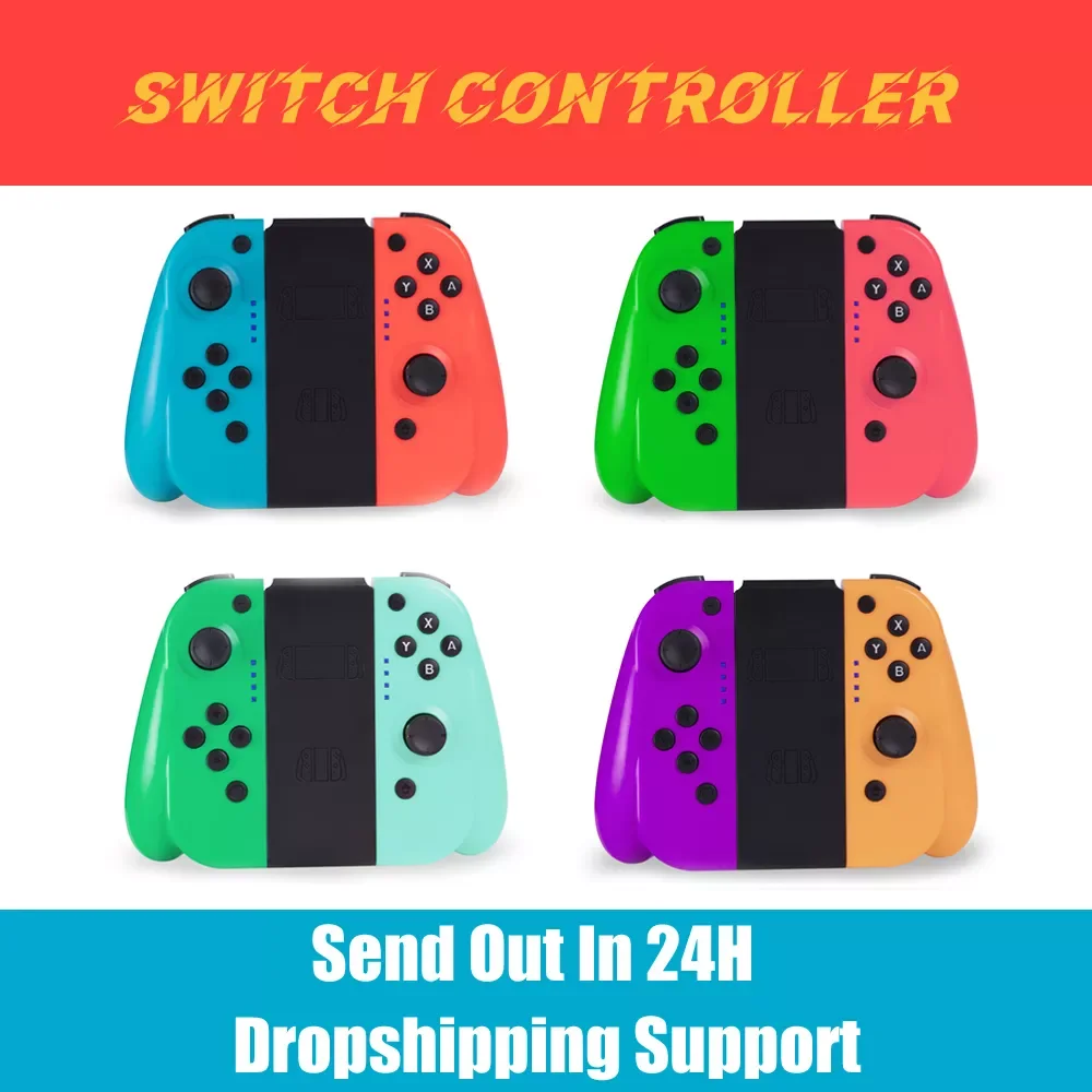 

Беспроводной игровой контроллер, Bluetooth-джойстик, геймпад для Nintendo Switch Pro, ручки для переключателей, аксессуары