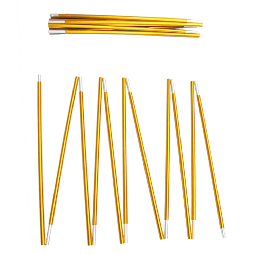 

2 Pcs Outdoor Accessories Tent Poles Canopy Support Tool Aluminum Alloy Anti-rollover Rod Collapsible