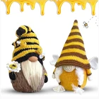 Пасхальная кукла без лица, Шмель, пчела, полосатый гном, плюшевые куклы, медовая пчела, эльфы, украшение для дома, подвесное украшение, подарки, игрушки для детей