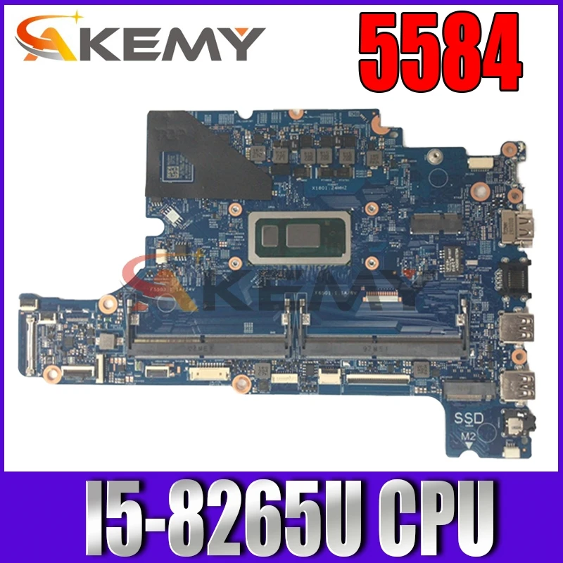 

Laptop Motherboard CN-0F62D6 18789-1 FOR dell 5584 WITH SREJQ I5-8265U Fully tested 100% work