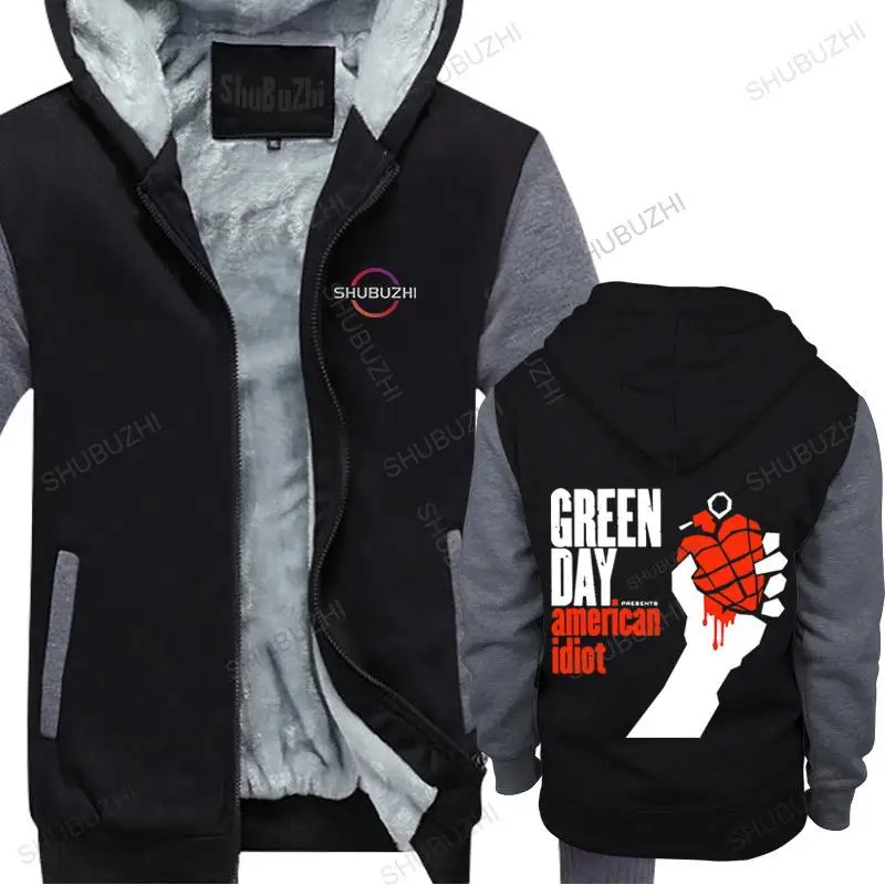 

man vintage style hoodies The new The punk Rock and roll Greenday American Idiot thick hoodie Men and women winter sweatshirt