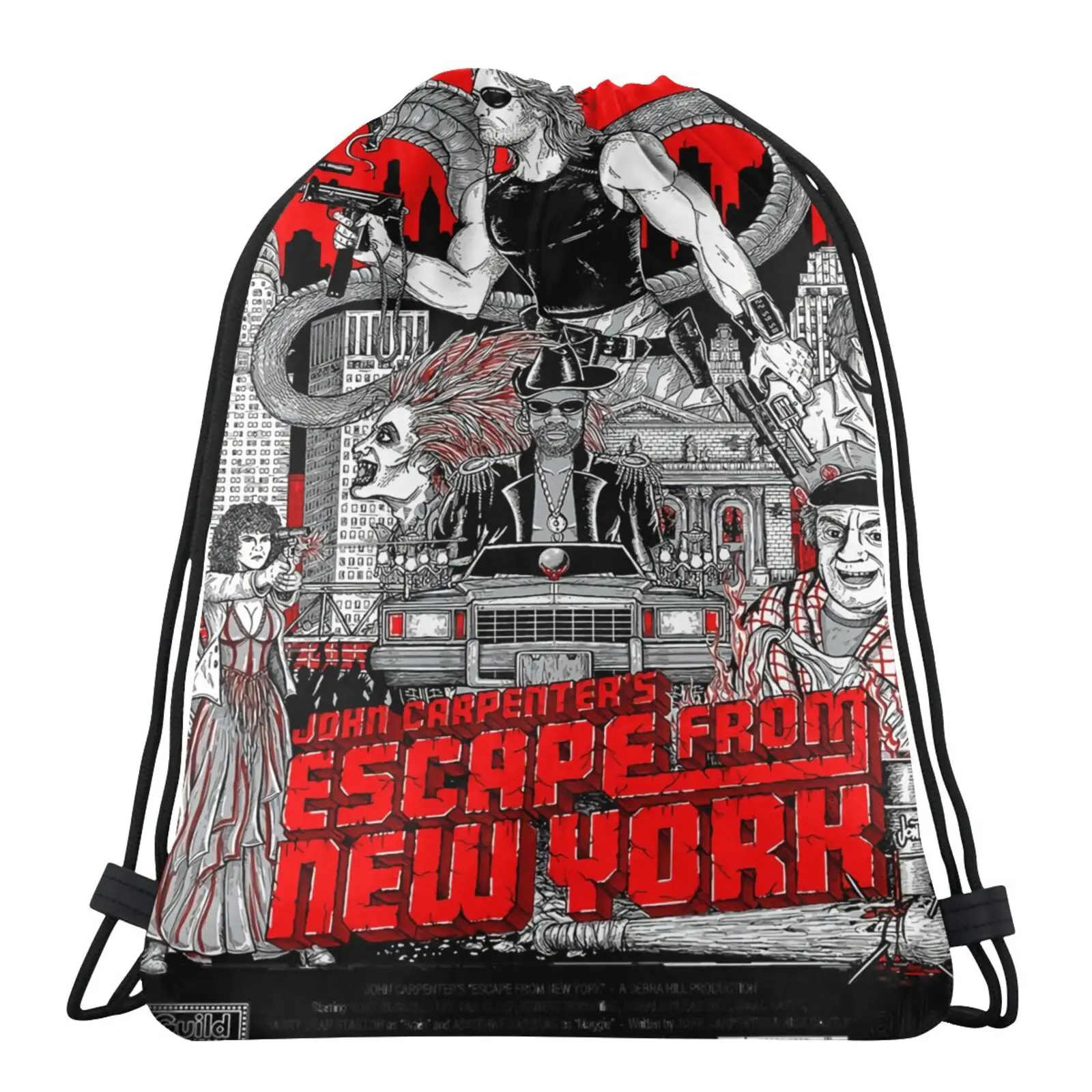 

Escape From York V41 John Carpenter Bags For Men School Shoe Bag Ball Pocket Waterproof Bag Custom Pouch Custom Bag Name Pouch