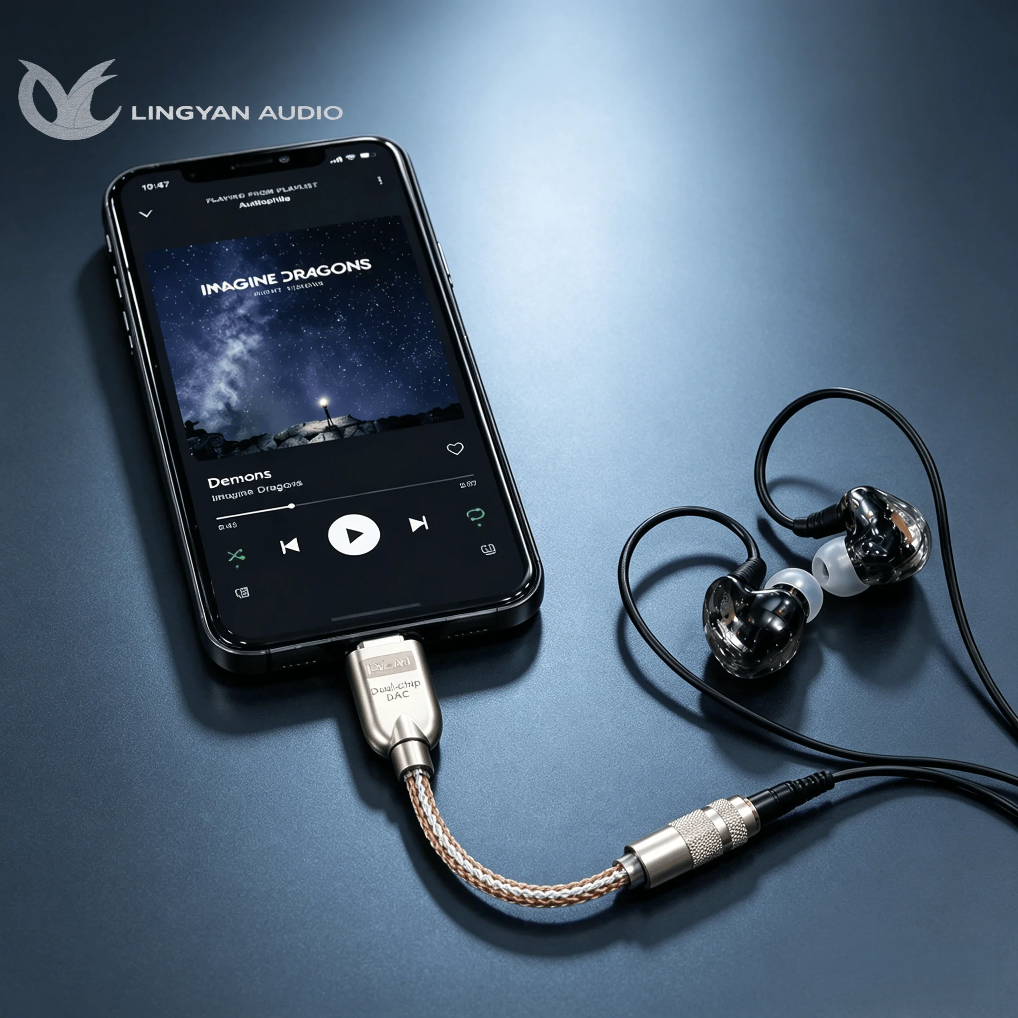 Фото Аудиоадаптер Music Upgrade LY-A1 USB-C DAC с чипами CX319993 и MAX97220, высококачественный преобразователь для телефонов и ноутбуков №1