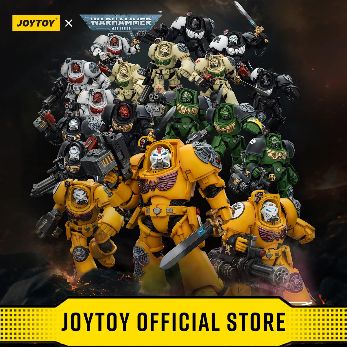 Фото Фигурки JOYTOY Warhammer 40,000 1/18: Терминаторы, Чёрные Тамплиеры, Тёмные Ангелы, Имперские Кулаки, Белые Рыцари, Саламандры №1