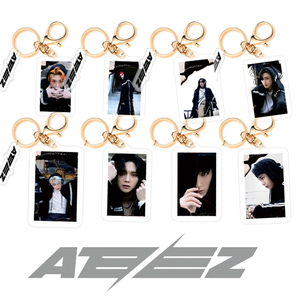 

1 шт. KPOP ATEEZ Guerrilla новый альбом фотография брелок для ключей сумка аксессуары Hongjoong Seonghwa Yunho Yeosang San Mingi Wooyoung