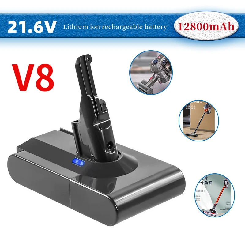

Free Shipping Power Tool Battery Original 21.6V 12800mAh Replacement Battery V8 Absolute Handheld Vacuum Cleaner Series SV10