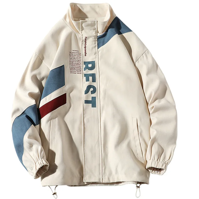 Куртка-бомбер мужская короткая в стиле хип-хоп