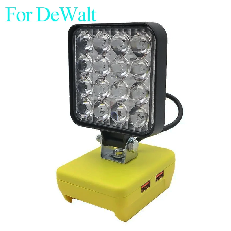 

Портативный светодиодный фонарь 18В для Dewalt, Milwaukee, Makita, Bosch