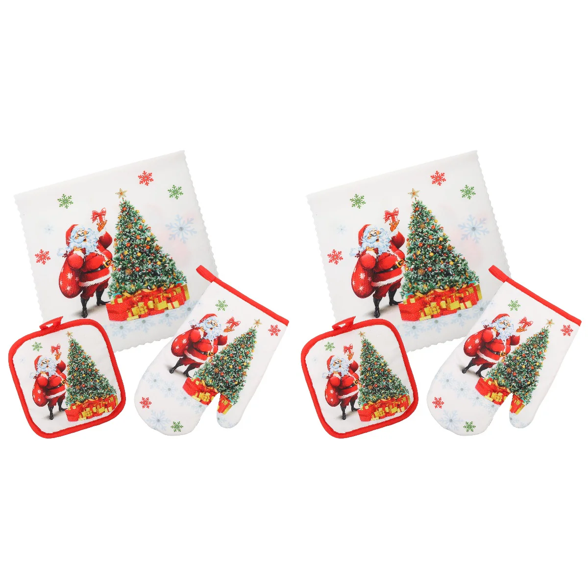 

2 Sets Storage Indoor Cover Oven Mitts Oven Hot Pads Kitchen Pot Pad Polyester Pot Pad for Restaurant Home Kitchen Hotel