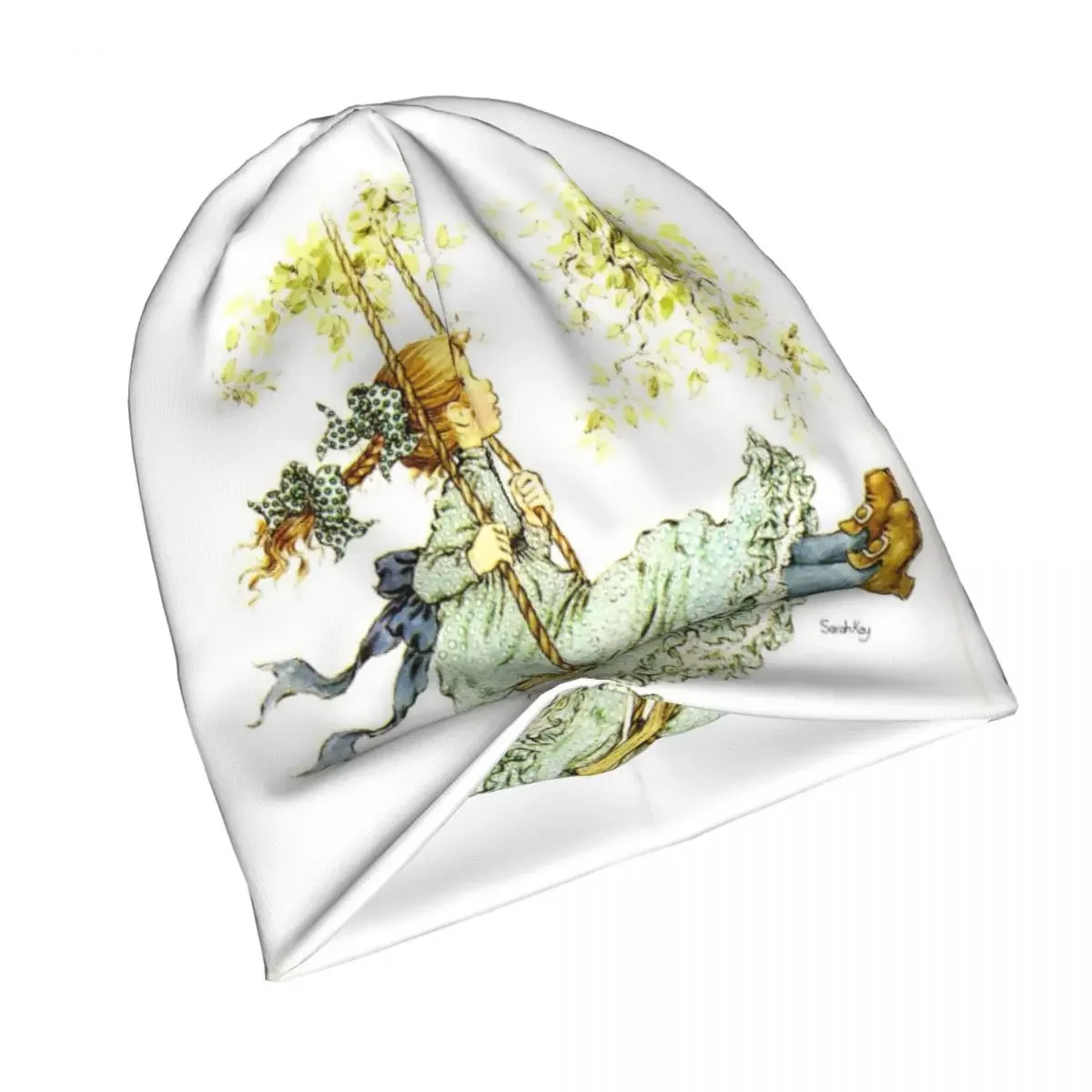 Теплая вязаная шапка Sarah Kay для девочек модная с капюшоном осенне-зимние уличные