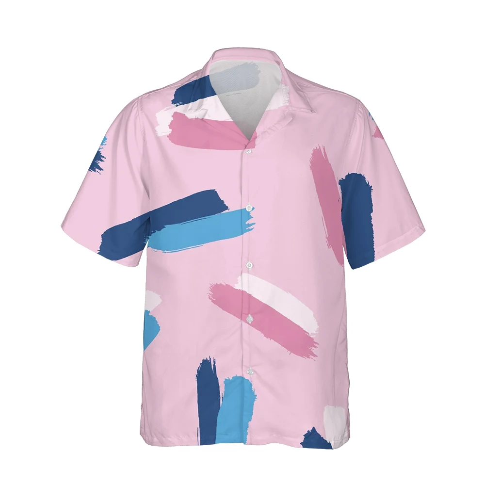 Jumeast 3d Creative Hand-Painted Printed Hawaiian Shirt Men Short Sleeve Vivid Harajuku Street Fashion Shirts Casual Loose Tops