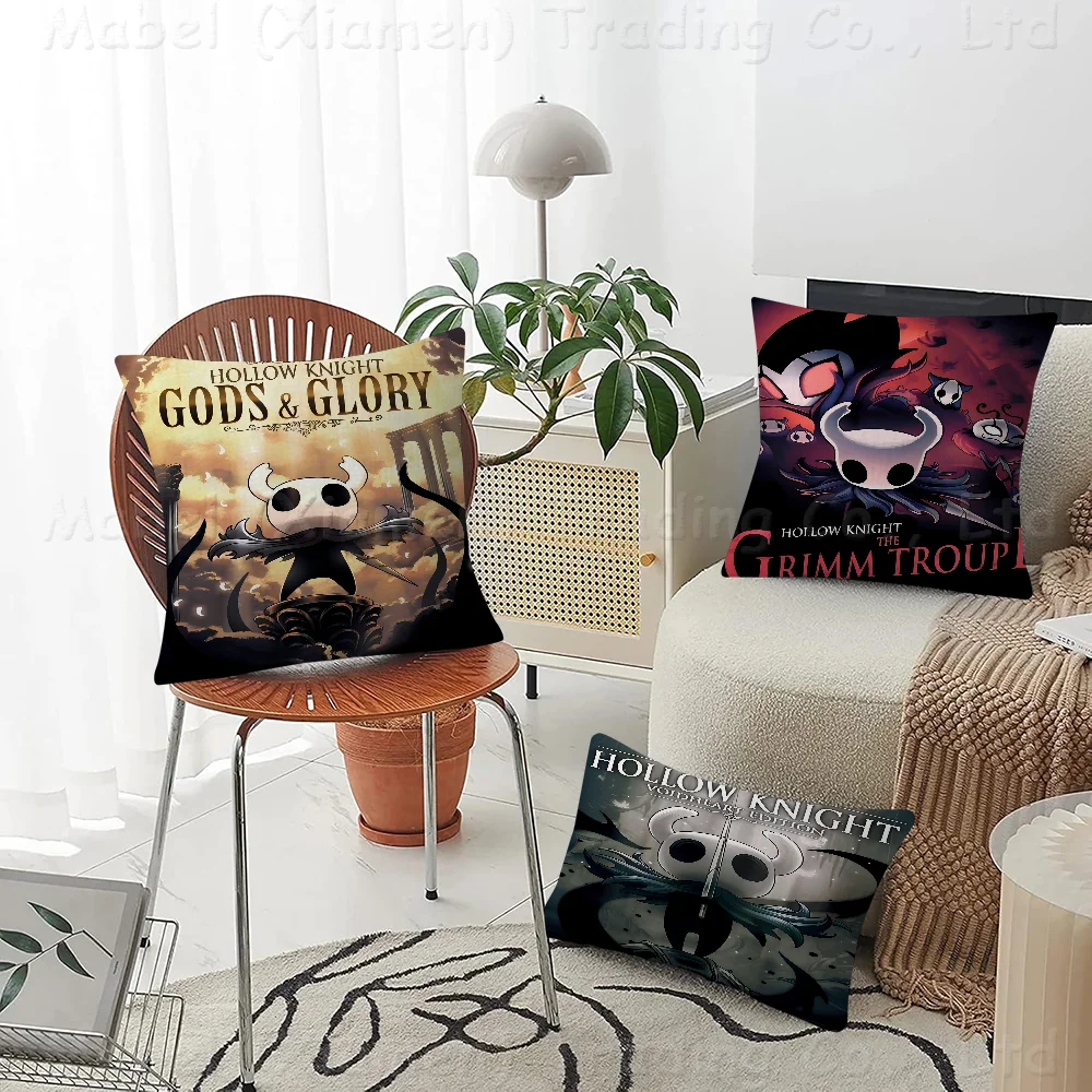 Anime Hollow Knight Stitch Lucky Dragon Pillow Cover Sofa Cushion Home Room Decoration Children Gift