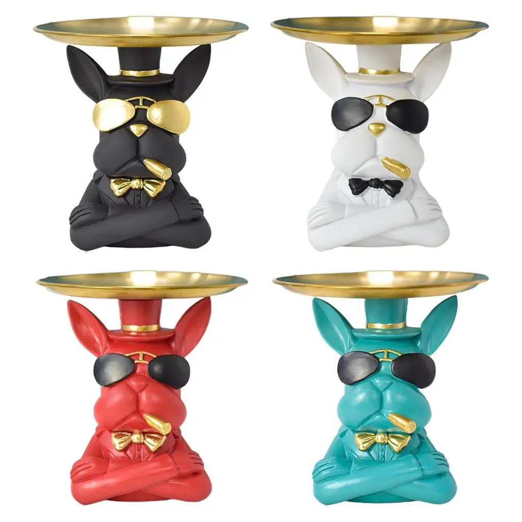 Модная крутая полимерная статуя стол товары разные контейнеры собака животное