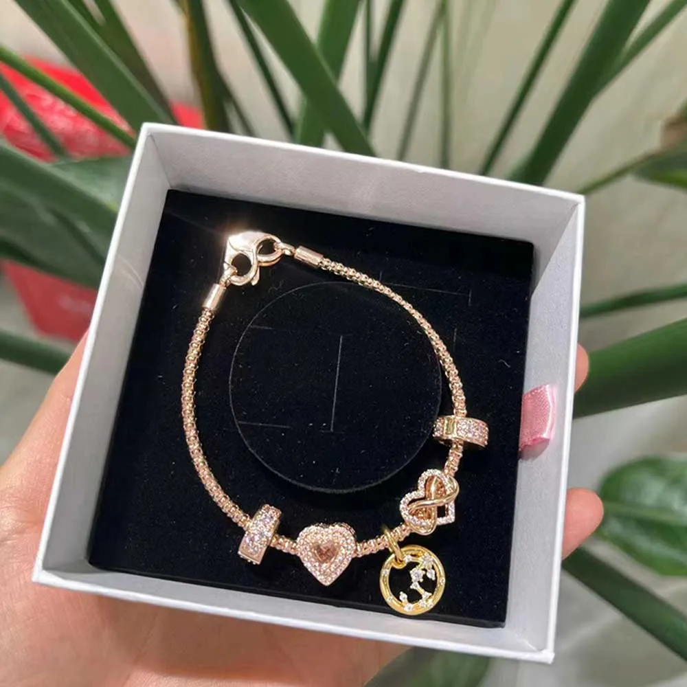 Стерлингового Серебра 925 розовое золото полноцветный кулон с животными морской