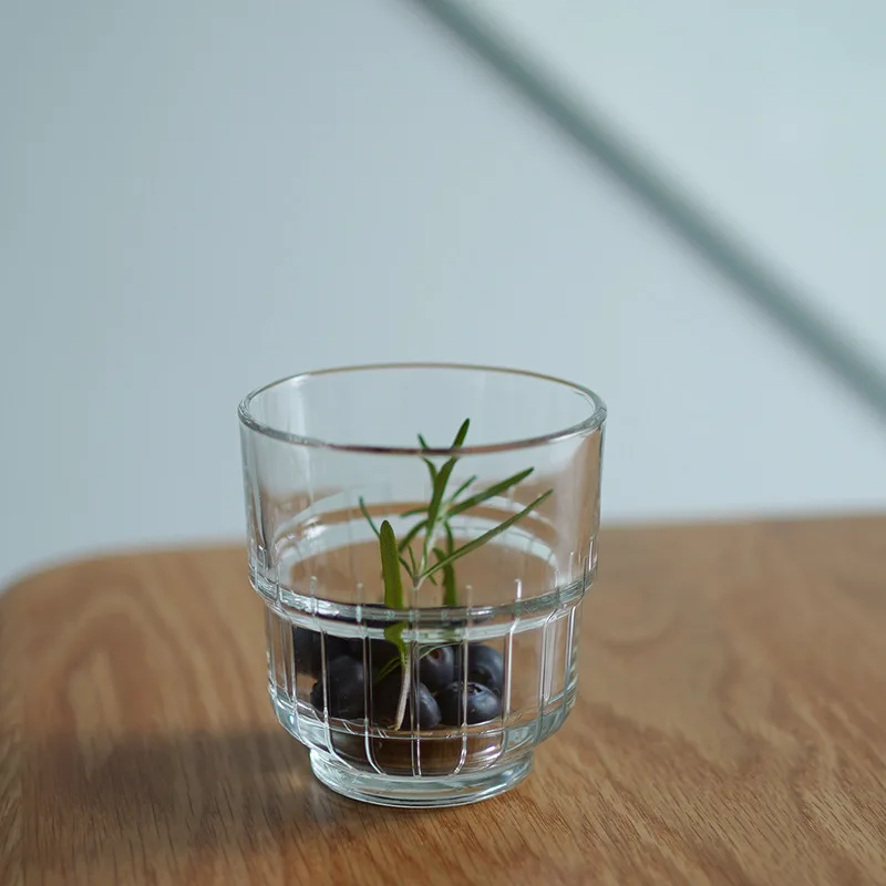 Винтажная кофейная чашка в Вертикальную Полоску набор из 2 предметов 175 мл