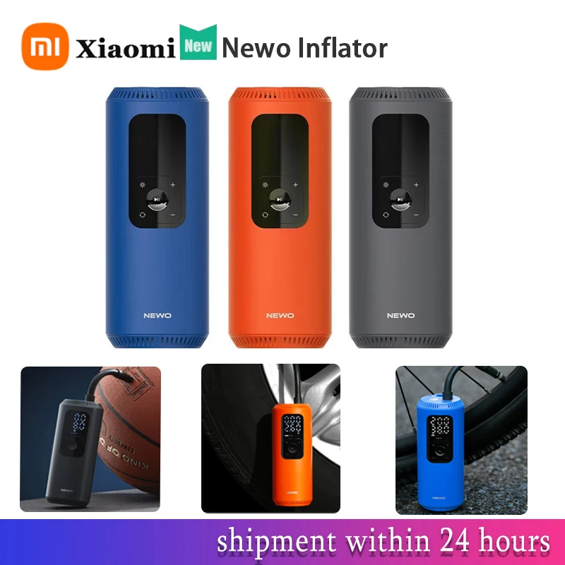 

New Xiaomi mijia Newo Portable Electric Air inflator multitool air pump for bike car ball Compressor Led Type-C smart home