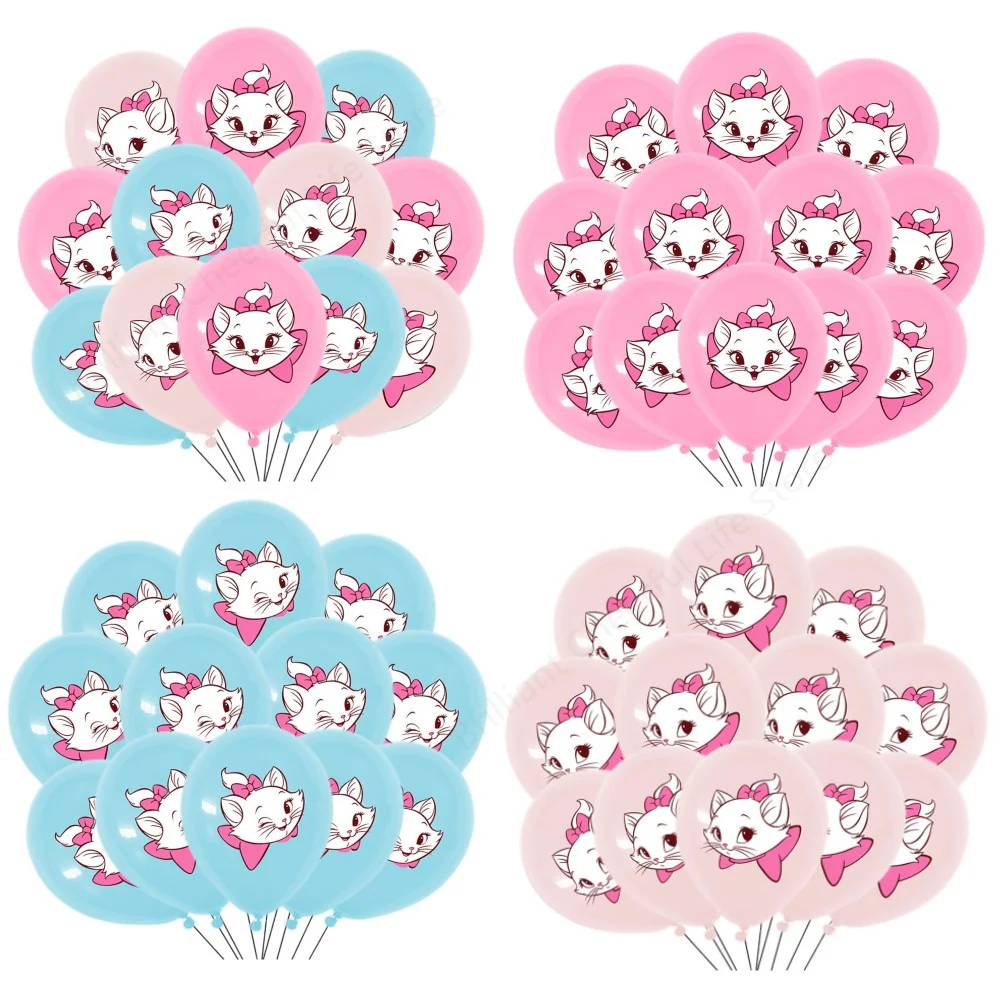 

12 шт., латексные воздушные шары «Кот Мари»