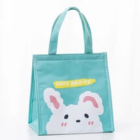 cute cartoon lunch box bag camping insulation bag student lunch box aluminum foil insulation picnic lunch box anime