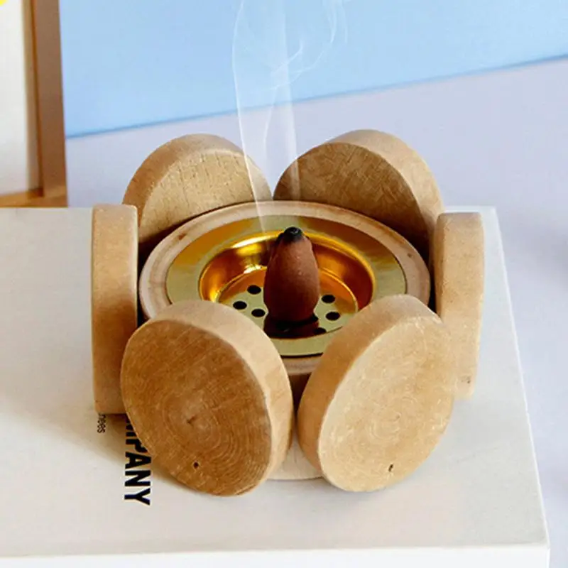 Деревянная горелка для благовоний в форме лепестков