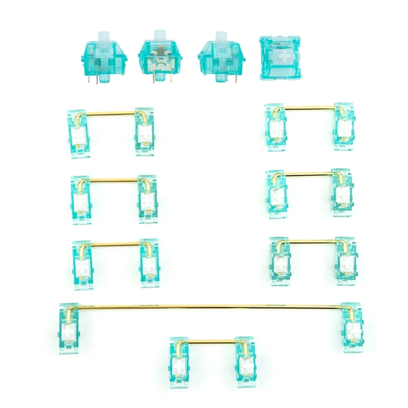 

10-200PCS Linear Swith Mint Blue for Mechanical Keyboard Custom Satellite DIY Drop Shipping