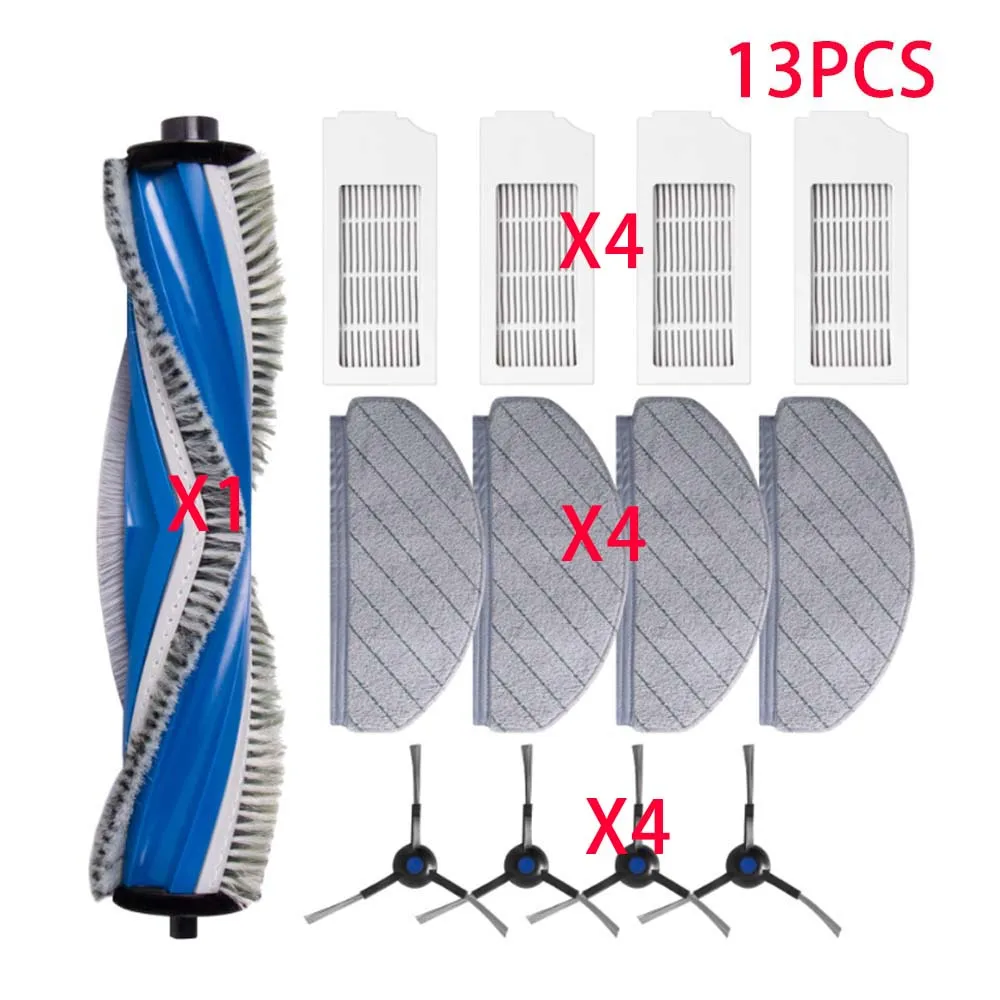 

Подходит для Ecovacs DEEBOT N20 Plus/N20/N20 Pro Plus, аксессуары для роботов-пылесосов, основная боковая щетка, фильтр Hepa, тканевые подушечки для швабры, запасные части