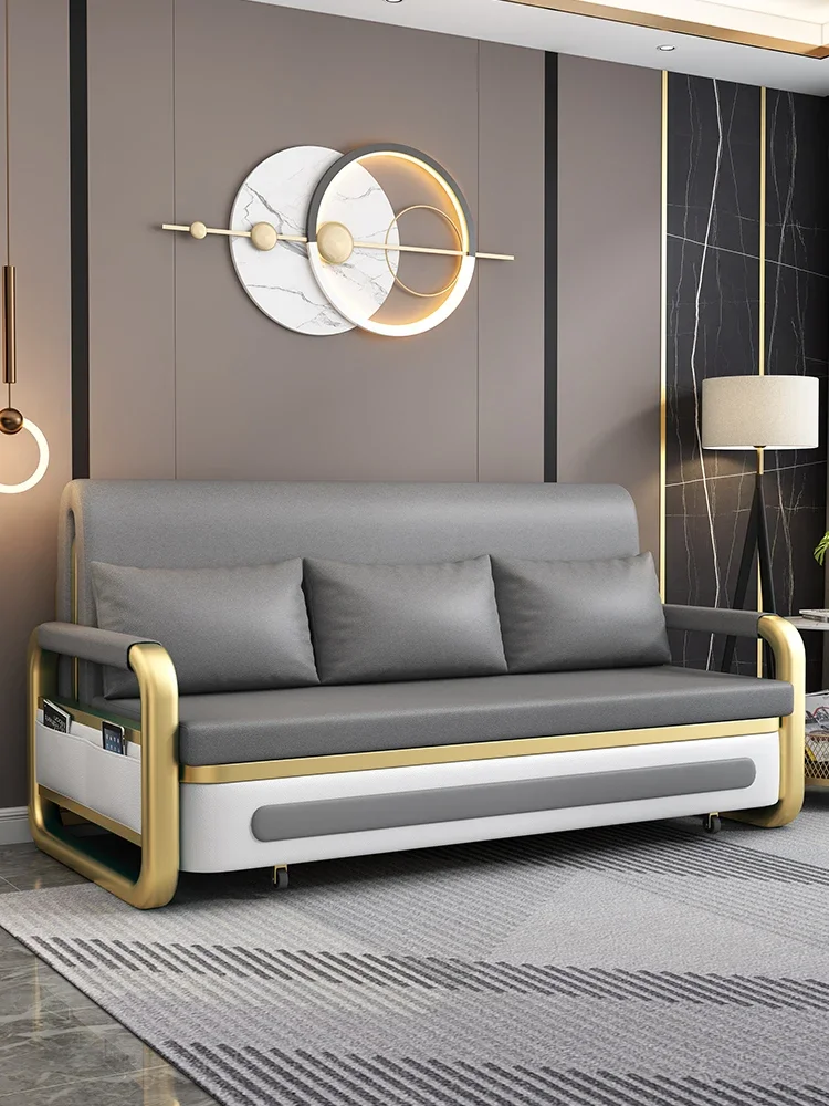 Светильник роскошный диван-кровать для гостиной складной Одноместный двойной