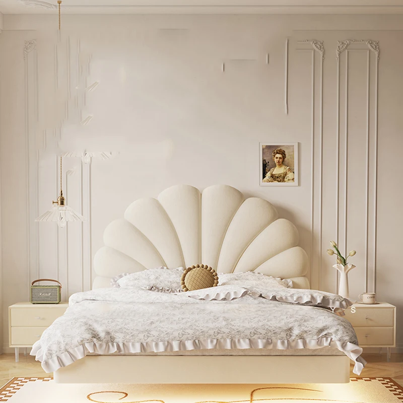 Белая деревянная Европейская двойная Роскошная Высококачественная