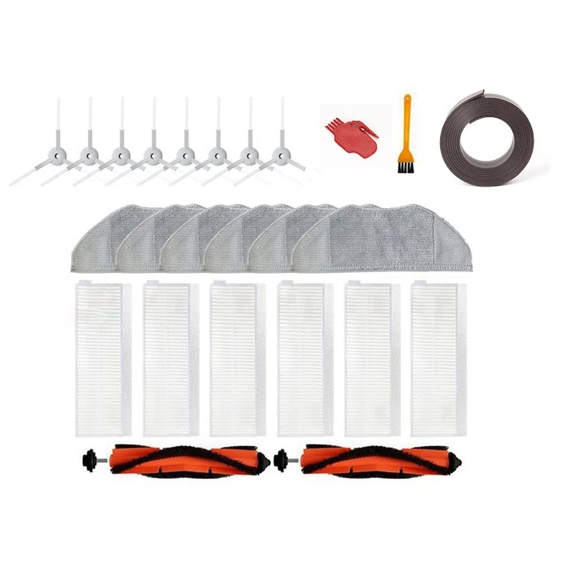 

26Pcs Filter Main Side Brush Mop Rag Replacement For Xiaomi MJSTG1 Mijia G1 Mi Robot Vacuum-Mop Cleaner Accessorie