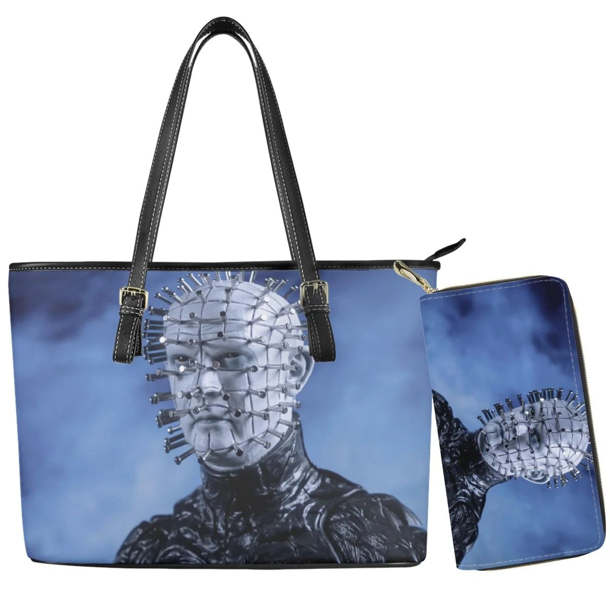 

Hellraiser Designer Luxury Bag Horror Movie Multi-card Slot Purses for Men Brand High Quality Custom Image Tote Bags Bolso Mujer