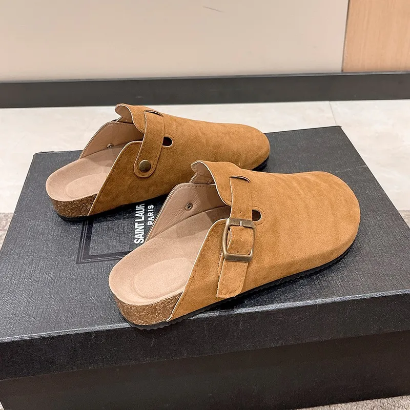 2022 New Summer Couple Slippers Woman Man Clogs Sandals Women Casual Beach Gladiator Flat Shoes Flat Footwear Mules Plus Size 45