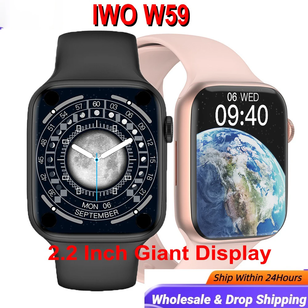 

Смарт-часы ZK50 IWO W59 W57 W58, водонепроницаемые, с экраном 2,2 дюйма