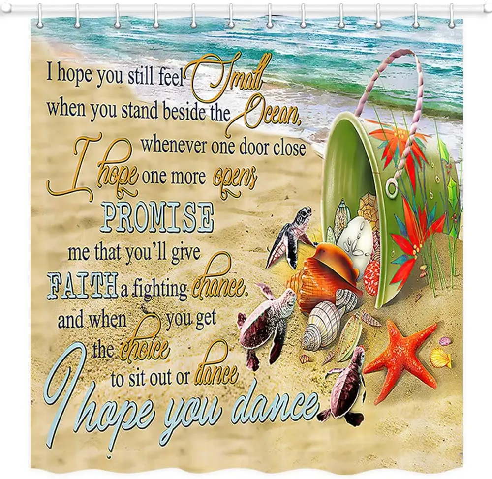 

Cartoon Anime Kanagawa Sea Shower Curtain Windproof Bathroom Decoration Home Decoration