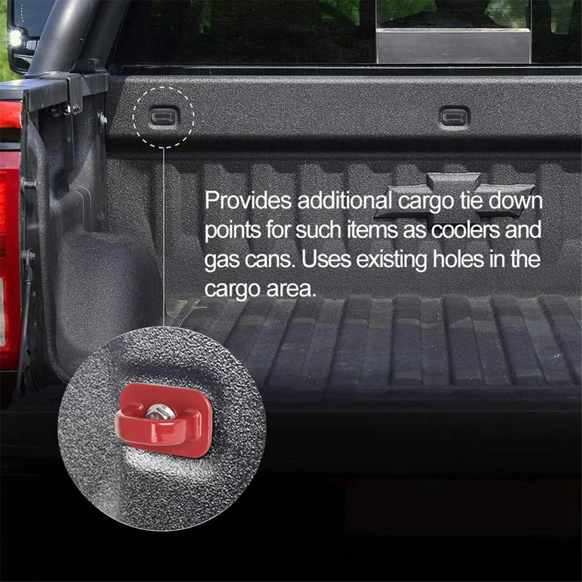 Красный анкер для боковой стены грузовика 4 шт. в комплекте анкерный Chevy Silverdo