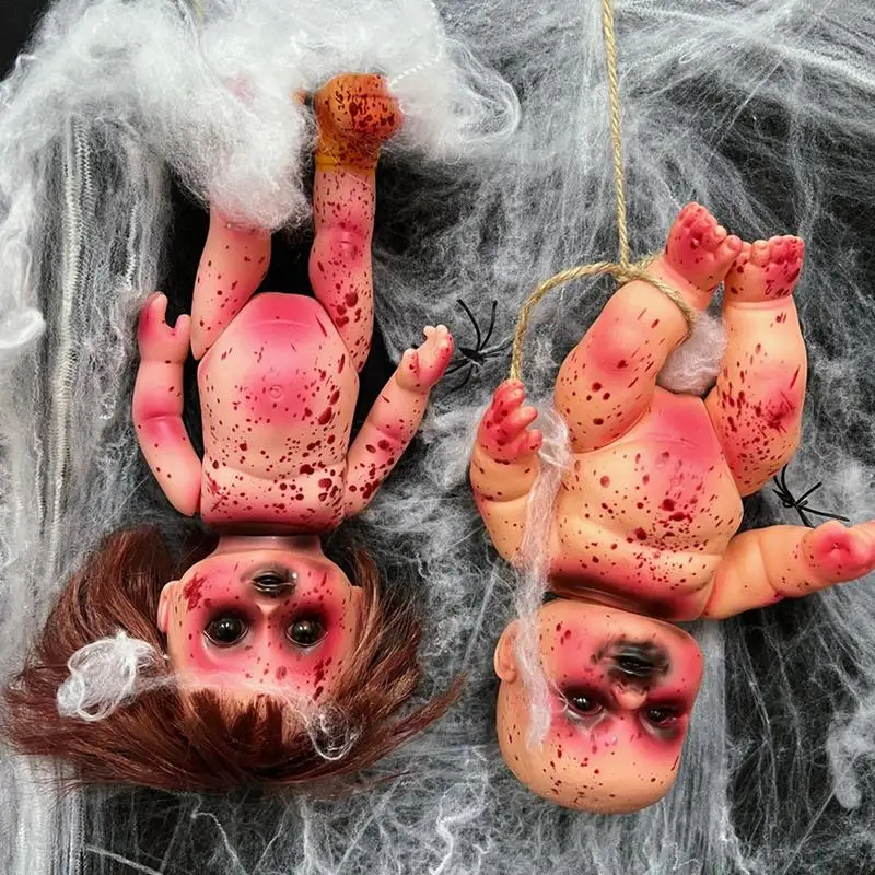 Scary Zombie Statue Creepy Ghost Baby Doll Haunted House Decoration Indoor Outdoor Ornament