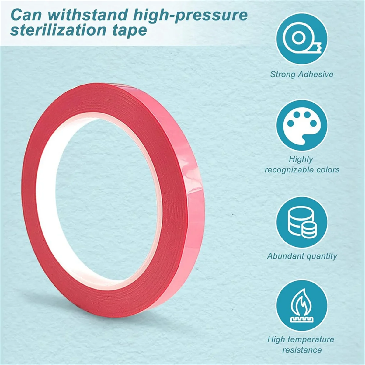 16 рулонов ленты для идентификации приборов 216 футов/Д x 0 4 дюйма/Вт цвет