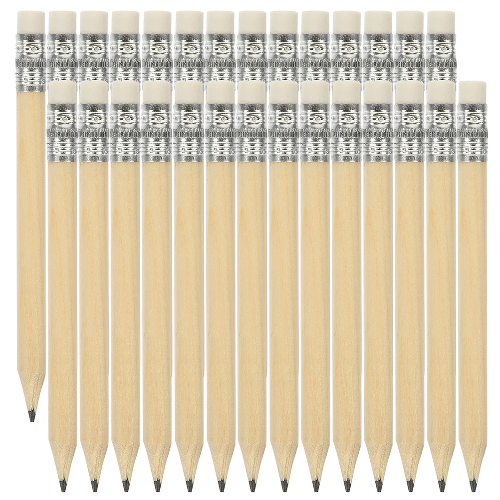 S Short Writing Triangular Kids Wood Minidrawing Erasable Sketching Log Toddler Beginner Grip School Study Stacking