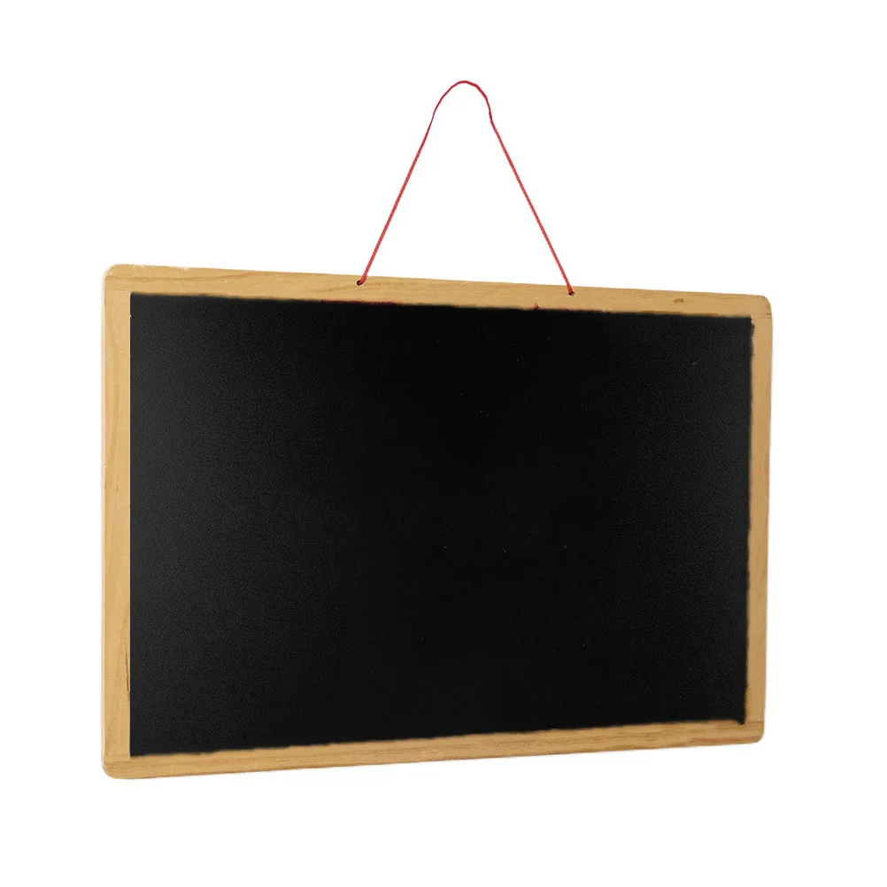 

Plaque Double-sided Chalkboard Pendants Notes Boards Mini White Multifunction Door Wooden Tags