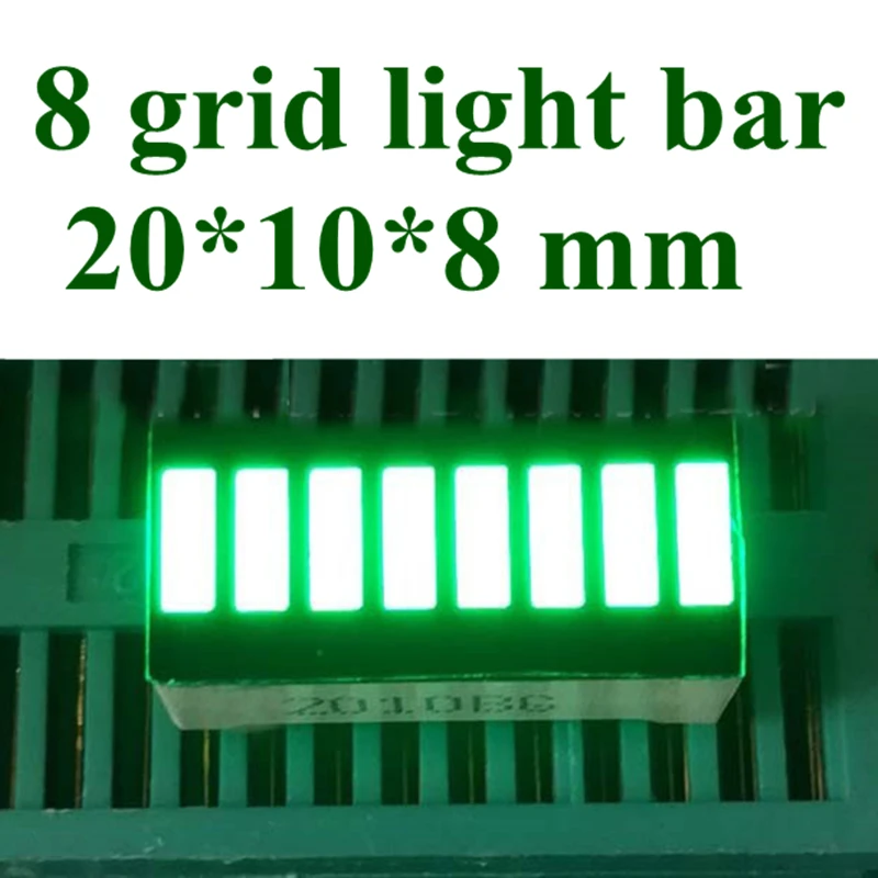 

20pcs LED Bar Display 8 Segment Pure green Array Numbers LED Signs Display Bar Graph Segment LED