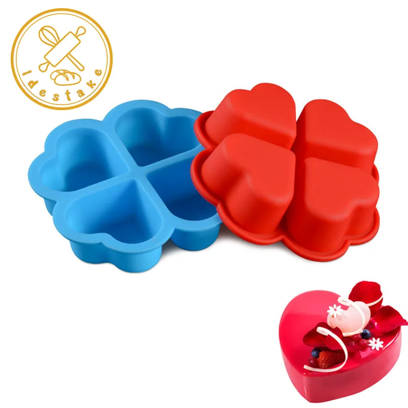 

1Pcs Mini Heart Flower Silicone Cake Mold DIY Fondant Muffin Chocolate Moulds Bakeware Cupcake Cup Mould Cake Baking Tools