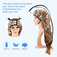 hair funnel for upright position washing shampooing oiled hair dye protection shoulder support hairdressing tools