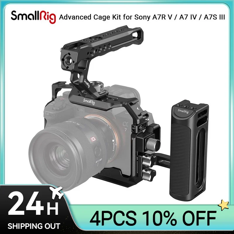 

Клетка SmallRig для цифровой зеркальной камеры Sony A7 IV a7m4, для Sony Alpha 7 IV/A7S III/A1/A7R IV с несколькими вариантами крепления