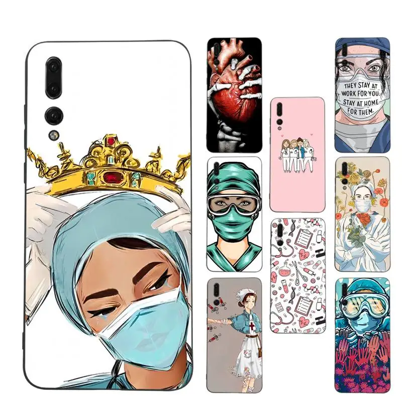 

Nurse Medical Medicine Health Heart Phone Case For Huawei P 8 9 10 20 30 40 50 Pro Lite Psmart Honor 10 lite 70 Mate 20lite