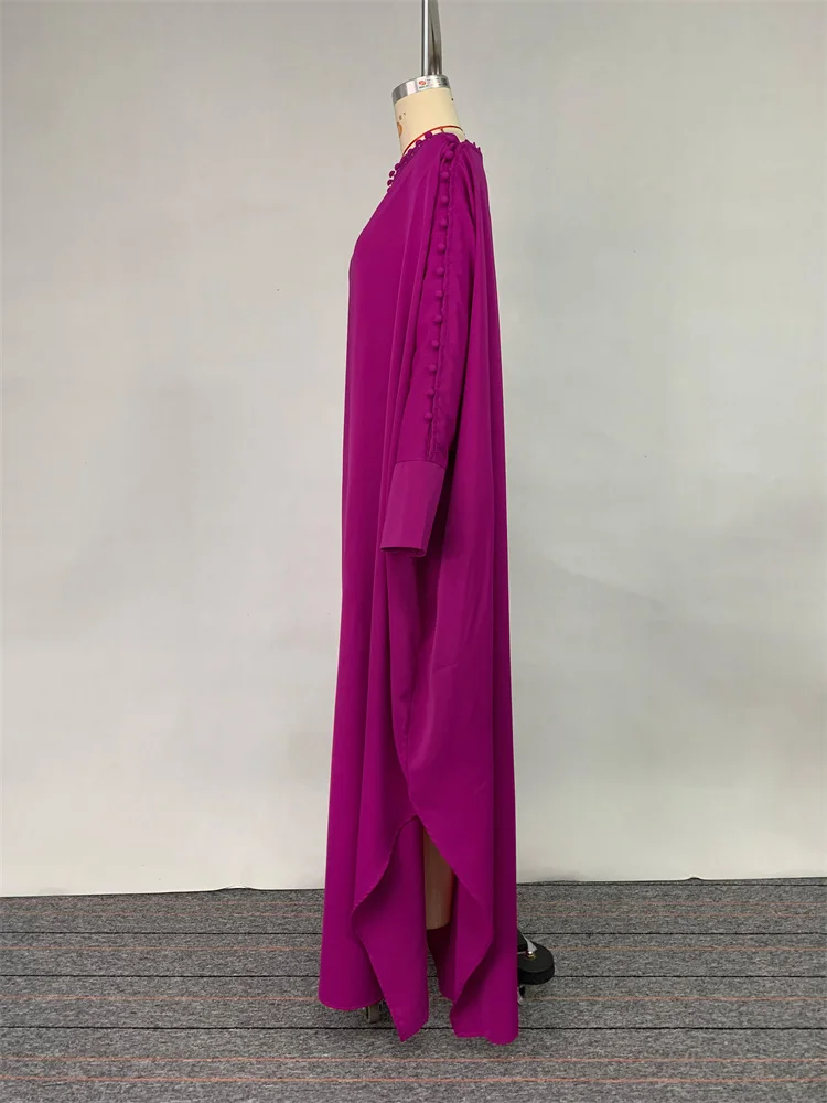 Женское винтажное однотонное платье-халат Uoozee