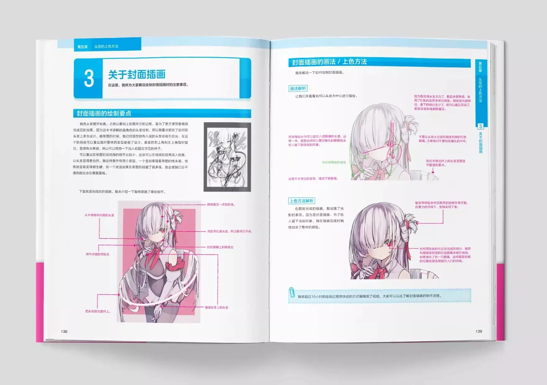 Инструкция по рисованию волос от Paryi красивая девушка книга раскрывающая секрет