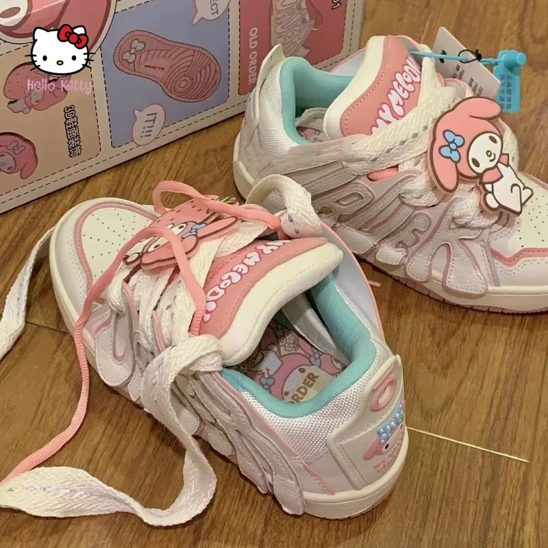 

KT Cartoon Dad Shoes 2023 Creativity Fashion Design Sneakers Kawaii Girl Student Trend Thick Bottom Bread Shoes Birthday Gift