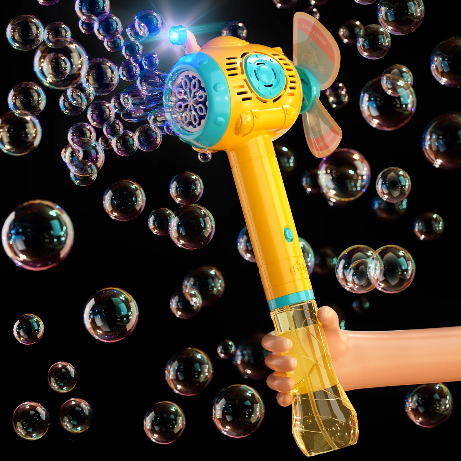 

Bubble Gun 360° Leak-Proof Design Bubble Machine Gun for Kids Toddlers with Rich Bubbles, Auto Bubble Gun for Children Backyard