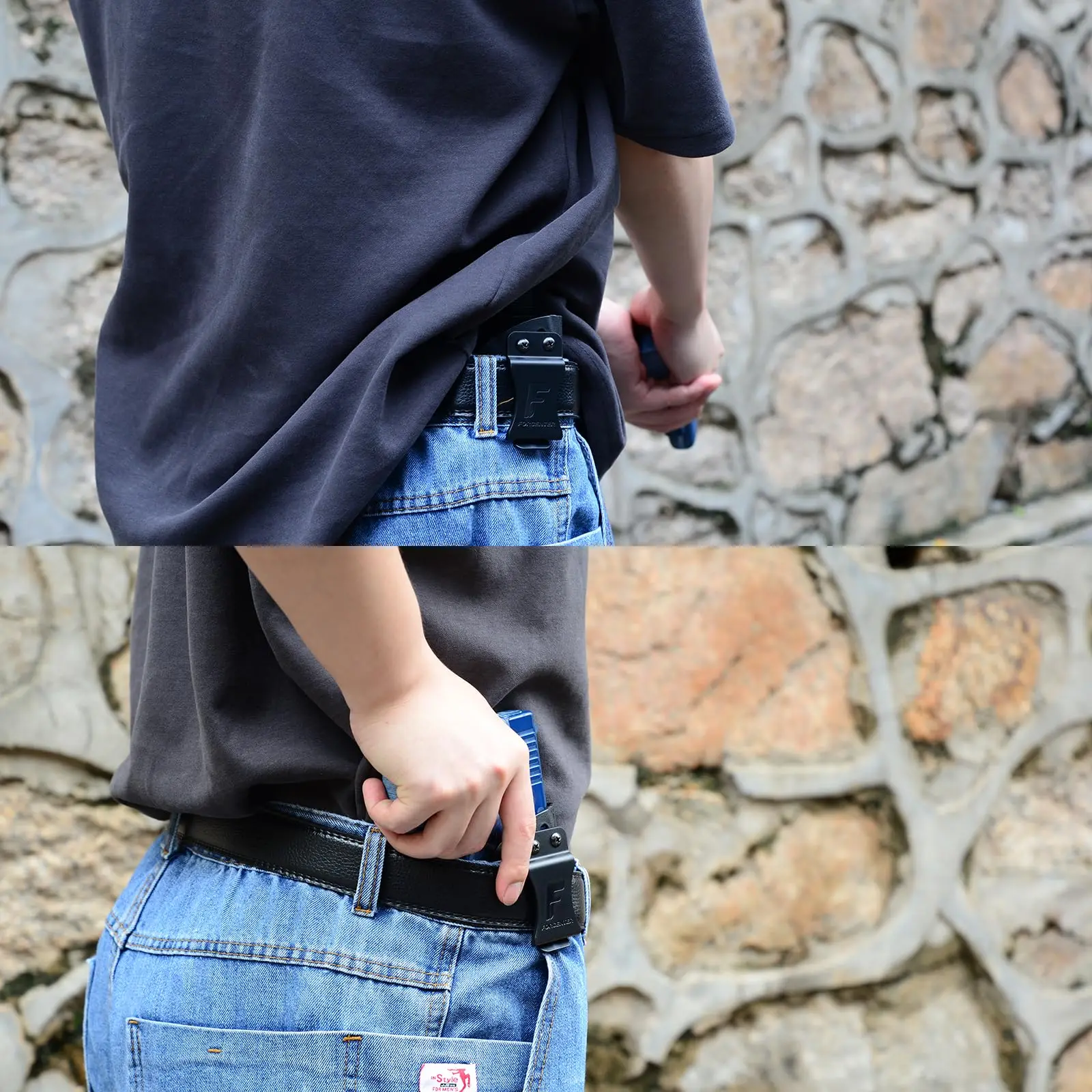 Кобура M&P 9 мм, кобура Forcenter IWB Kydex, подходит для: Smith & Wesson M&P 9 ShieldM2.0Плюшевая кобура M&P 2,0 9 мм |   Малюнок правой руки (art.: 3920ccfc2dda3) - 3920ccfc2dda3